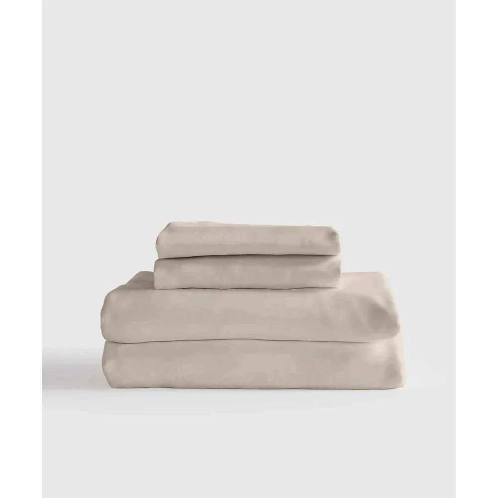 New in Dust Bag – Quince Bamboo 4 Piece Sheet Set (King) Sand $144 Retail